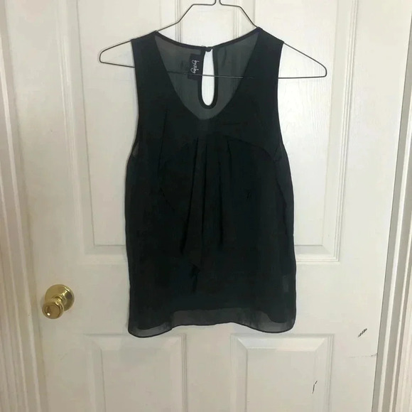 By and by —-sheer tank black sleeveless - Picture 1 of 3